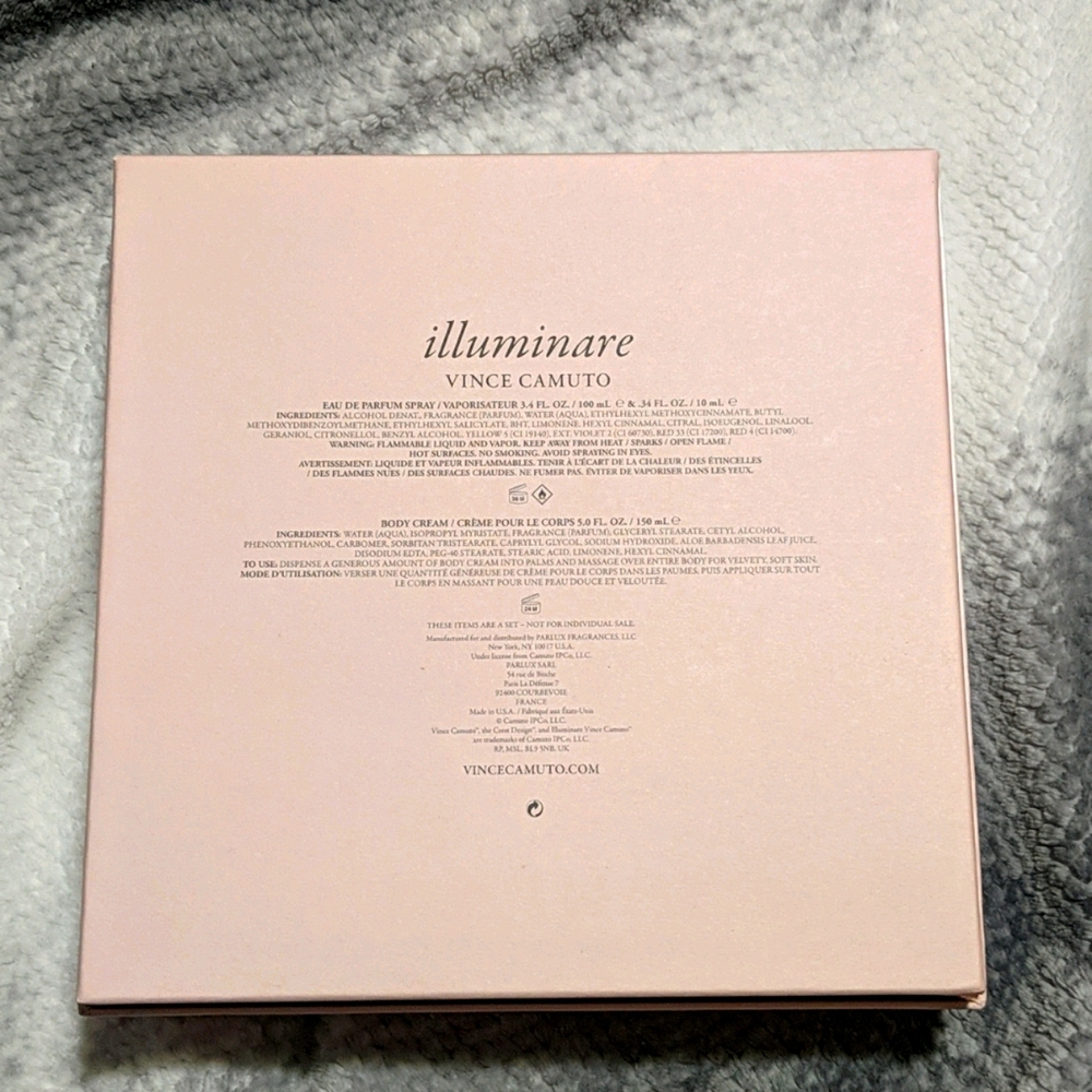VINCE CAMUTO ILLUMINARE Set 2 size EDPs & Cream